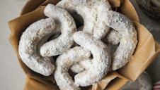 Špaldové vanilkové rohlíčky