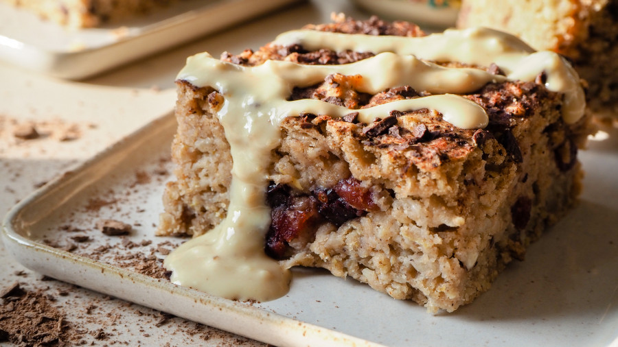 Jablečná kešu buchta